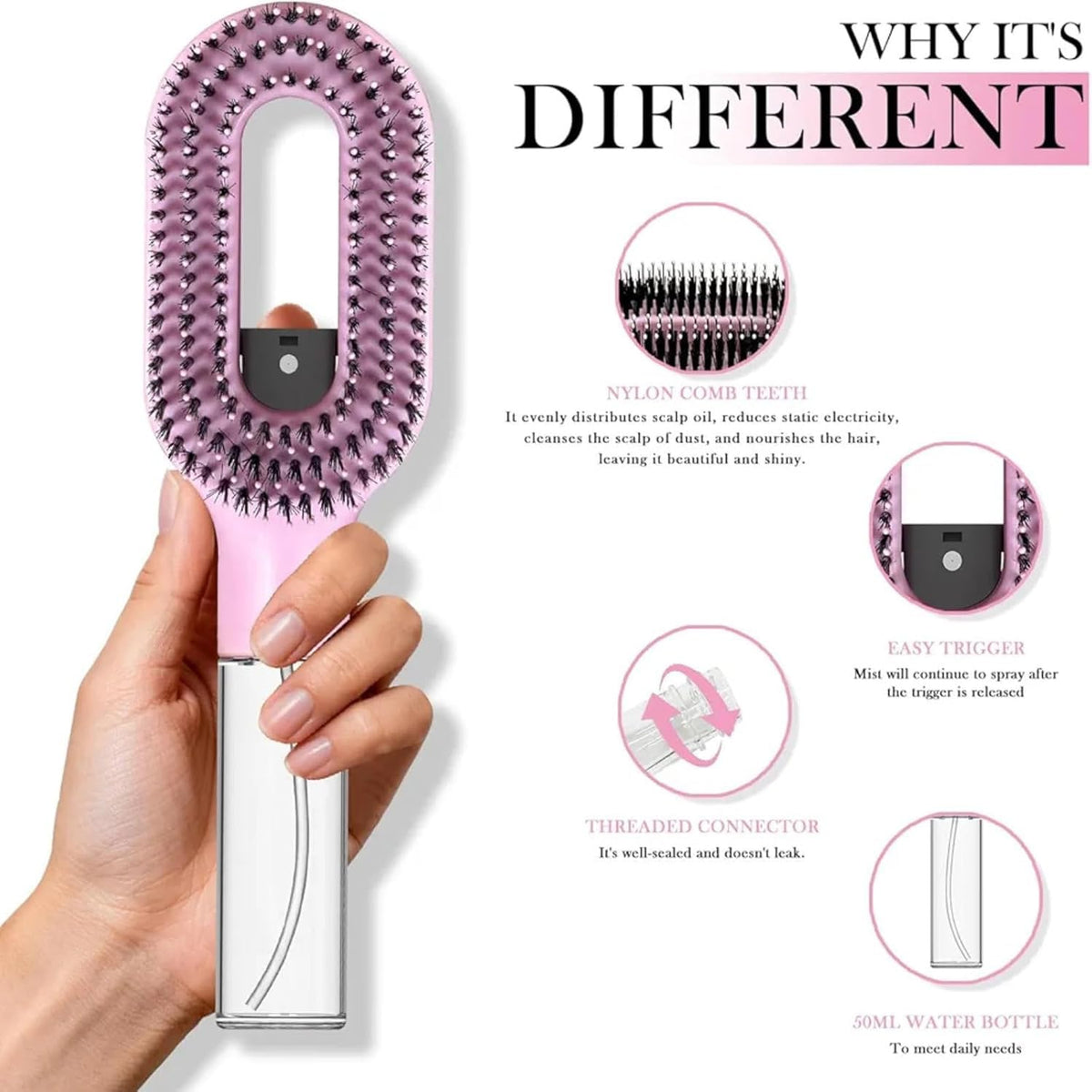 2 in 1 Hair Comb Brush